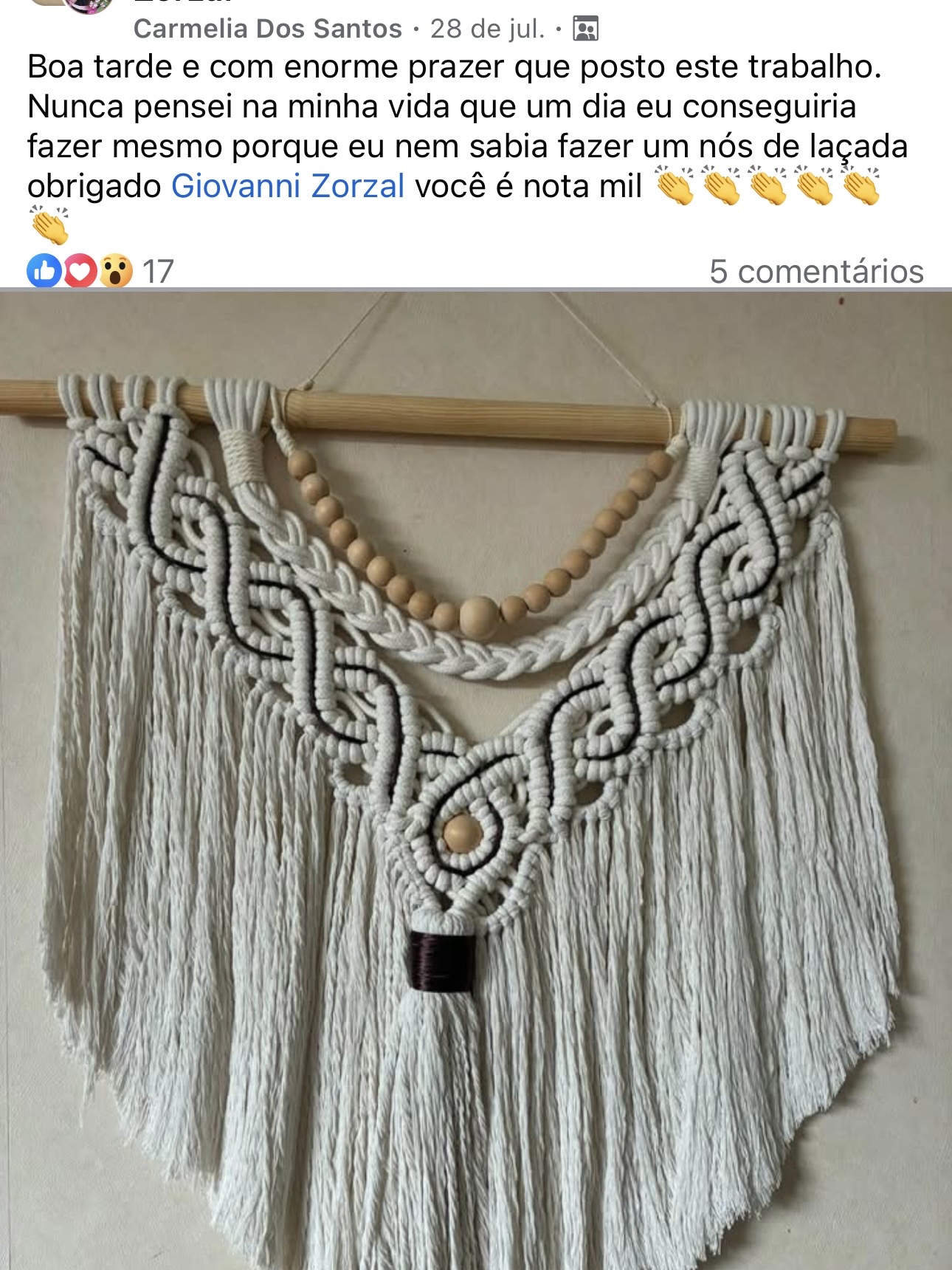 Painel OAK feito por Carmelia Dos Santos