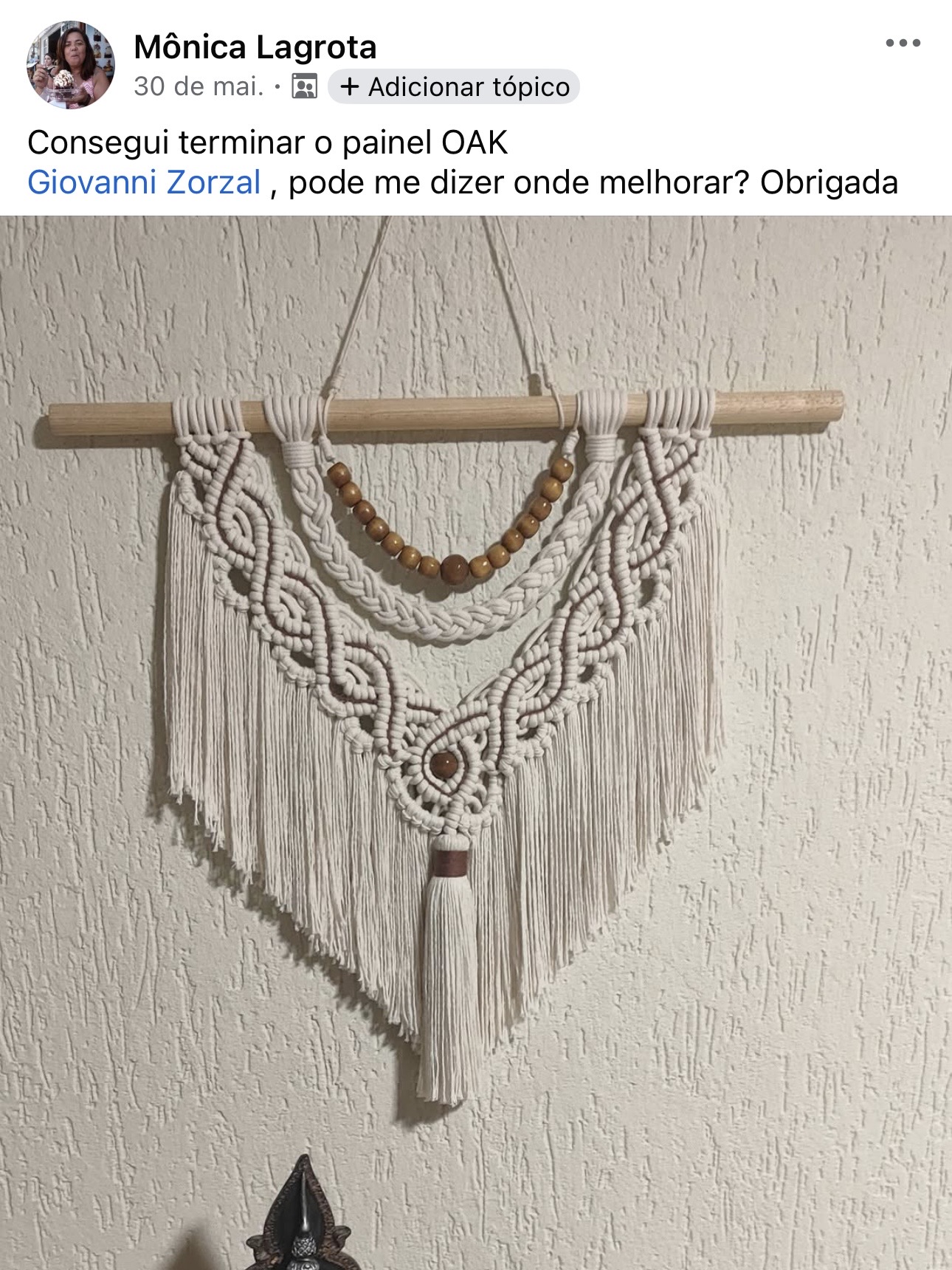 Painel OAK feito por Mônica Lagrota